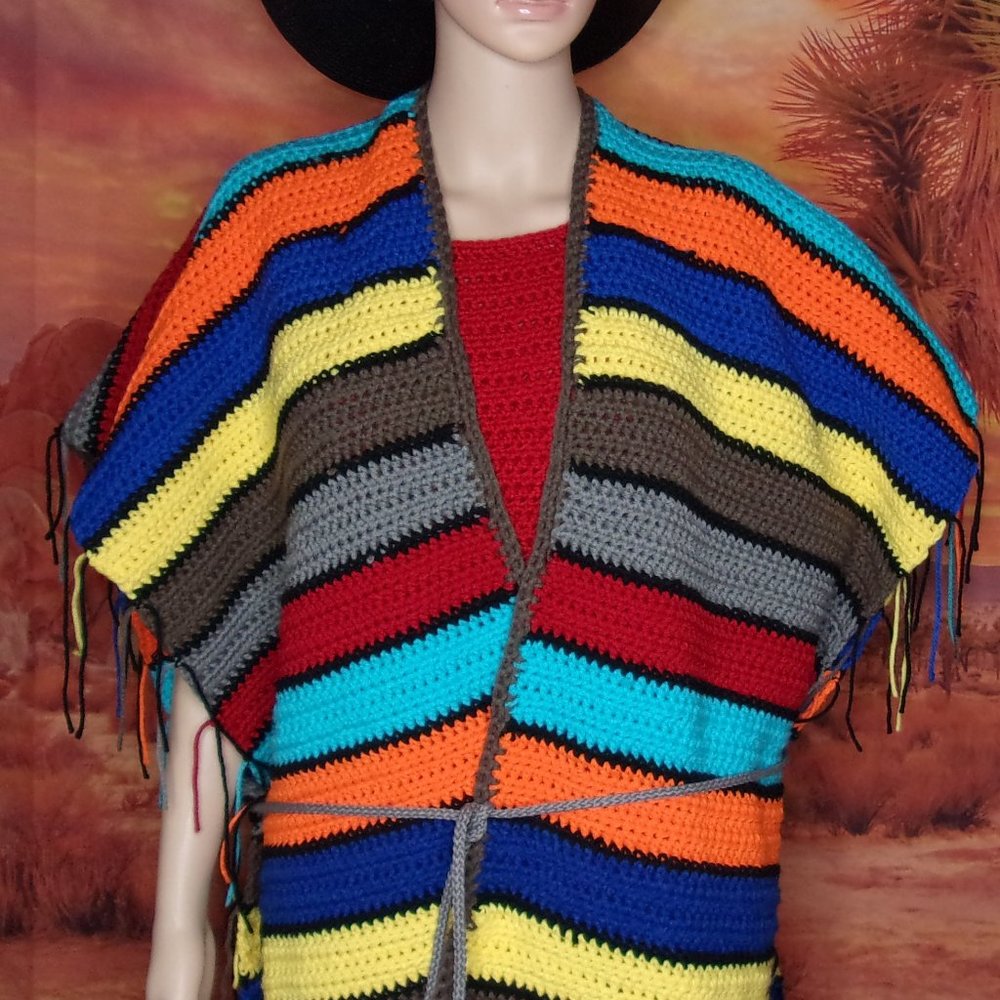 Southwest Ruana Shawl